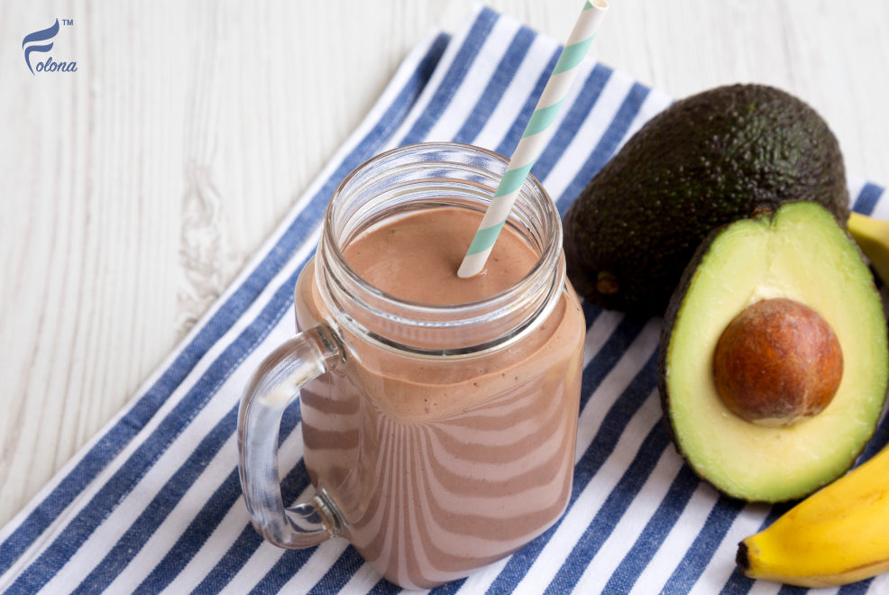 Chocolate Avocado Shake with SoLo Bone Broth Protein