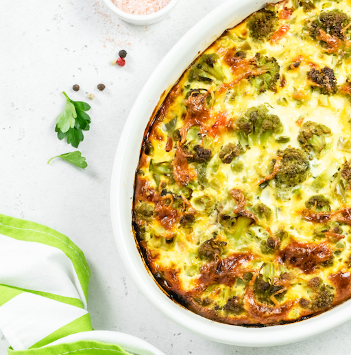 Vegetable Fritata with Bone Broth Collagen Powder