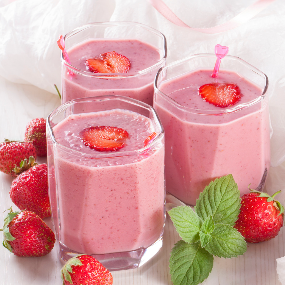 strawberry protein shake