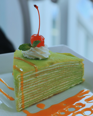 Fluffy Pandan Pancakes