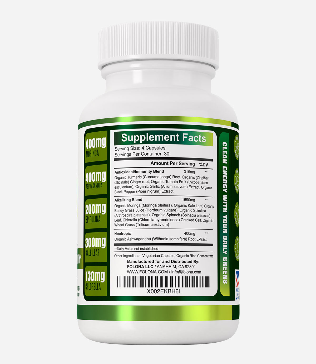 SuperFood Greens Capsules