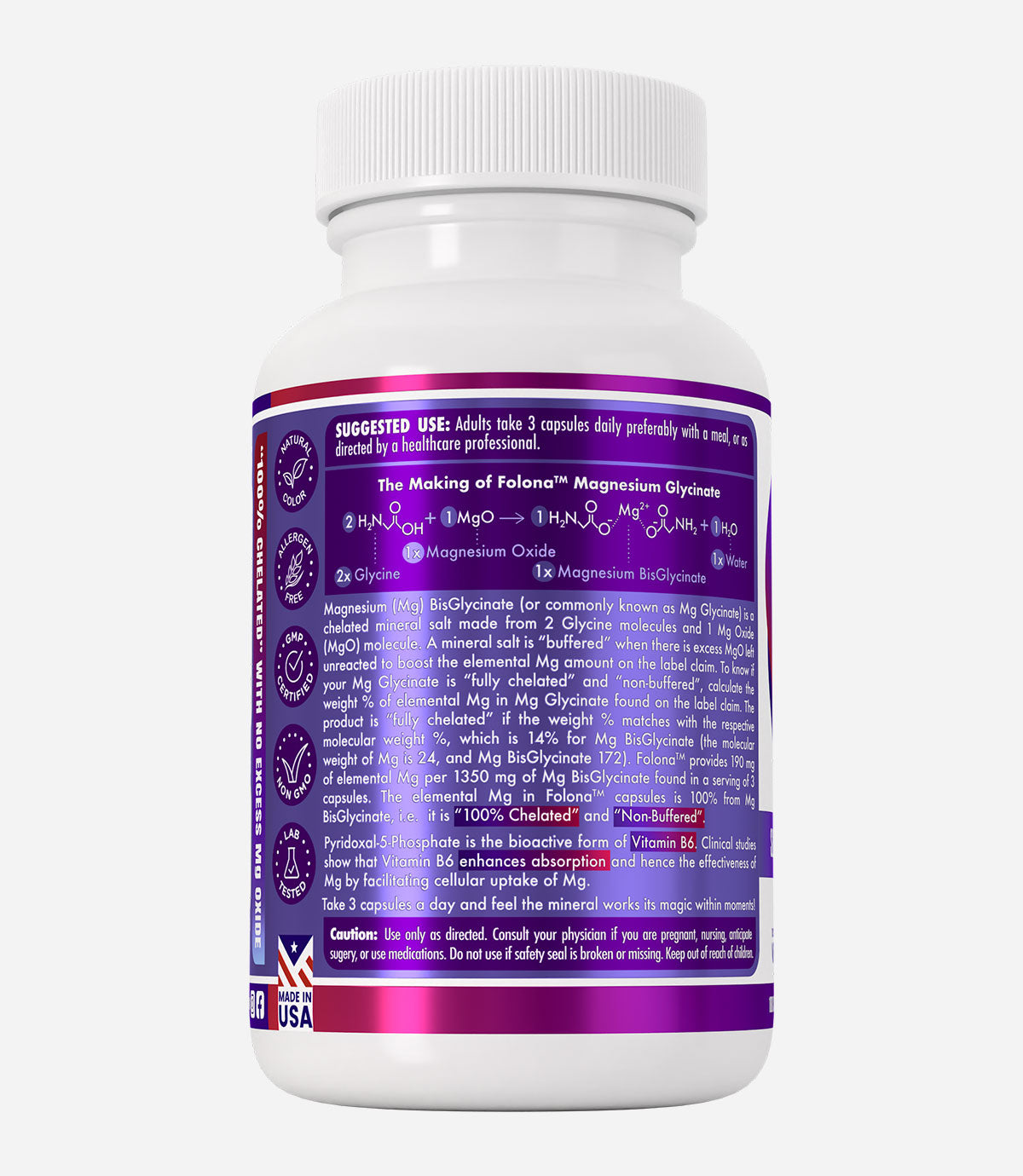 Magnesium Glycinate with Vitamin B6