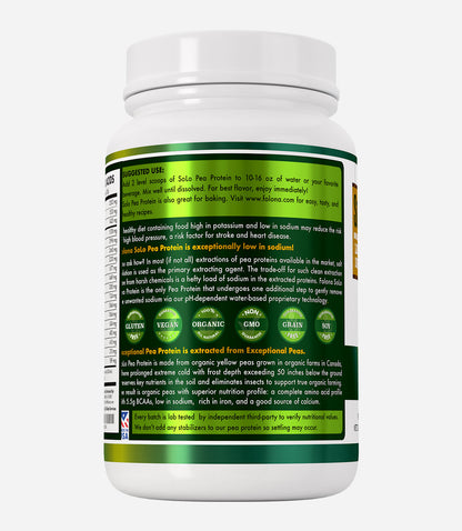 Organic SoLo Pea Protein Powder